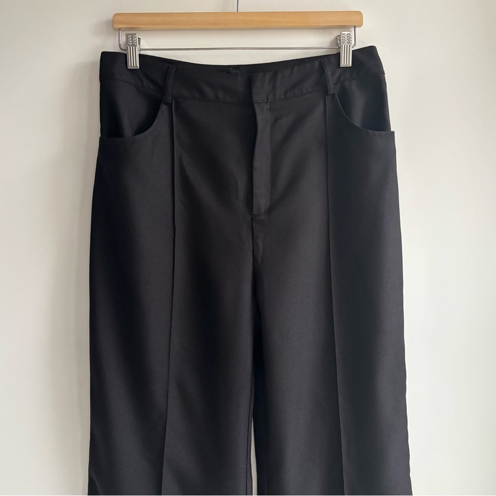 For Love And Lemons Shannon Flared High Rise
Trouser Pant Wide Leg Black Large - Picture 5 of 17